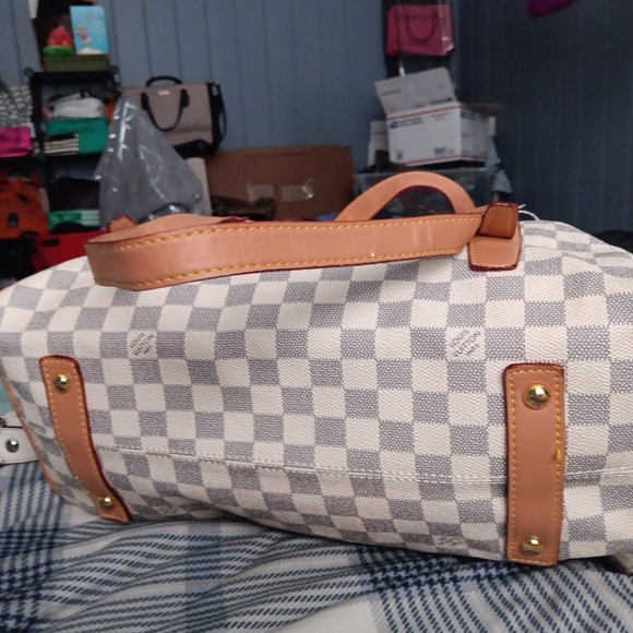 Louis Vuitton style white Damier Speedy INVENTEUR Shoulderbag - Picture 5 of 14